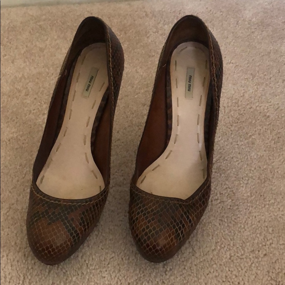 Miu Miu brown heel